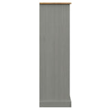 Bookcase VIGO Grey 90x35x114.5 cm Solid Wood Pine 353183