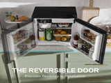 46 Litre Table Top Mini Fridge, Small Fridge with Ice Box, Reversible Door, Adjustable Temperature T3398P344702