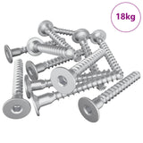 Confirmat Screws 5000 pcs Silver Metal 864378