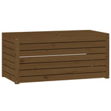 4 Piece Garden Box Set Honey Brown Solid Wood Pine 3154669