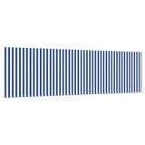 Retractable Awning Manual Blue and white 450 x 300 cm Fabric 3330853
