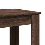 ZNTS Bar Table Brown Oak 51x50x103.5 cm Engineered Wood 854406