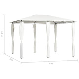Gazebo with Post Covers 3x4x2.6 m Cream 160 g/m² 313611
