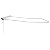 Manual Awning Frame with LEDs White 4 x 3 m Aluminium 42024800