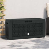 Garden Storage Box Anthracite 119x48x60 cm Polypropylene 152197