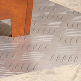 Stair Tread Square 4 pcs Silver 40 x 40 cm Aluminium 4104316