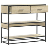 Console Table Sonoma Oak 90x35x80 cm Engineered Wood 849180