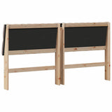 Upholstered Headboard Taupe 180 cm Solid Pine Wood 879327