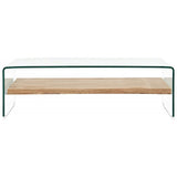 Coffee Table Clear 98x45x31 cm Tempered Glass 284743