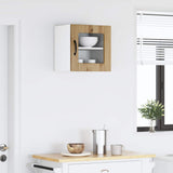 Wall Glass Cabinet PORTO Artisan Oak 40 x 31 x 40 cm 885203
