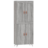 Highboard Grey Sonoma 69.5x34x180 cm Engineered Wood 3199535