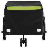 Bike Trailer Black and Green 30 kg Iron 94102