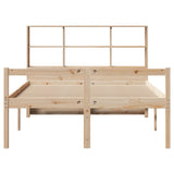 Bookcase Bed without Mattress 140x190 cm Solid Wood Pine 3322008