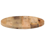Table Top 60x1.5 cm Round Solid Wood Rough Mango 370006