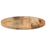 ZNTS Table Top Ø 50x2.5 cm Round Solid Wood Rough Mango 370004