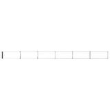Raised Garden Bed Black 600 x 40 x 24 cm cold-rolled steel 8006374