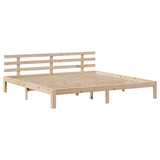 Bookcase Bed without Mattress 200x200cm Solid Wood Pine 3322718
