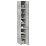 Slim Storage Cabinet Concrete Grey 30x42.5x225 cm Engineered Wood 3281262