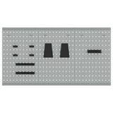 Tool Wall Panel 3 pcs Grey 150 x 1 x 80 cm 4103484