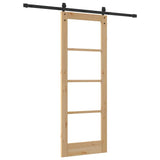 Sliding Door ORKDAL Natural and Black 73.5 x 198.5 cm 3331819
