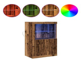 LED Sideboard Old Wood 60.5 x 37 x 100 cm Engineered Wood 863015