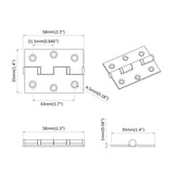Hinge Plain 899 pcs Silver 58 x 35 x 1 mm Steel 864667