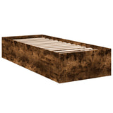 Bed Frame without Mattress Smoked Oak 90x200 cm 3281060