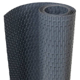 Balcony Screen Anthracite 1000x90 cm Poly Rattan 156248