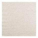 ZNTS Rug ZIZUR Cream 120x120 cm Jute Look Indoor and Outdoor 4010376