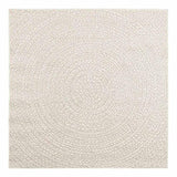 ZNTS Rug ZIZUR Cream 120x120 cm Jute Look Indoor and Outdoor 4010376