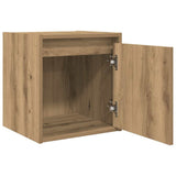 ZNTS Wall-Mounted Bedside Cabinets 2 pcs Artisan Oak 38x34x40 cm 861246