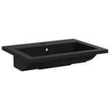 142962 Granite Basin 600x450x120 mm Black