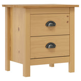Bedside Cabinets Hill 2pcs 46x35x49.5cm Solid Pine Wood 288907