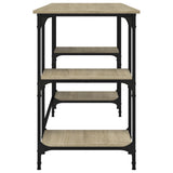 Desk Sonoma Oak 140x50x75 cm Metal and Engineered Wood 845327