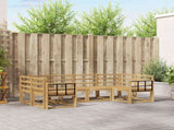 Outdoor Sofa Set 6 pcs White Solid Acacia Wood 3388128
