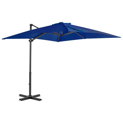 ZNTS Cantilever Garden Parasol with Aluminium Pole Azure Blue 250x250 cm 46987