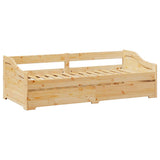 Daybed with Trundle without Mattress IRUN 90x200 cm 42000161