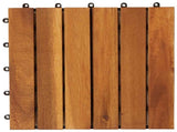 Decking Tile 20 pcs Brown 30 x 30 cm Acacia Hardwood 3444687