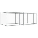 Dog Cage with Doors Grey 4x2x1.5 m Galvanised Steel 3209573