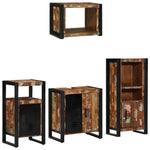 Bathroom Furniture Set 4 pcs Multicolour Solid Reclaimed Wood 3305659