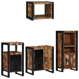 Bathroom Furniture Set 4 pcs Multicolour Solid Reclaimed Wood 3305659