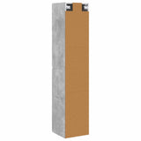 Wall-mounted Bathroom Cabinet Concrete Grey 33 x 34.5 x 160 cm 890515