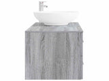 Bathroom Furniture Set 2 pcs Grey Sonoma Engineered Wood 3403997