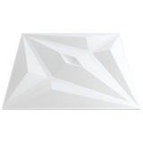 Wall Panels 24 pcs White 50x50 cm XPS 6 m Star 356932