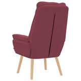 Armchair Wine Red 69 x 74 x 93 cm Fabric 42001853