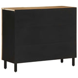 Sideboard 90x33.5x75 cm Solid Rough Wood Mango 4018656
