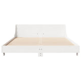 Bed Frame without Mattress White 160x200 cm Solid Wood Pine 850723
