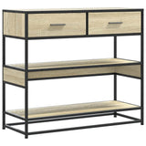 Console Table Sonoma Oak 90x35x80 cm Engineered Wood 849180