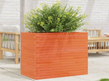 Garden Planter Wax Brown 70x40x68.5 cm Solid Wood Pine 3282486