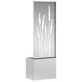 Garden Privacy Screen Silver 50 x 150 cm Galvanised steel 876467